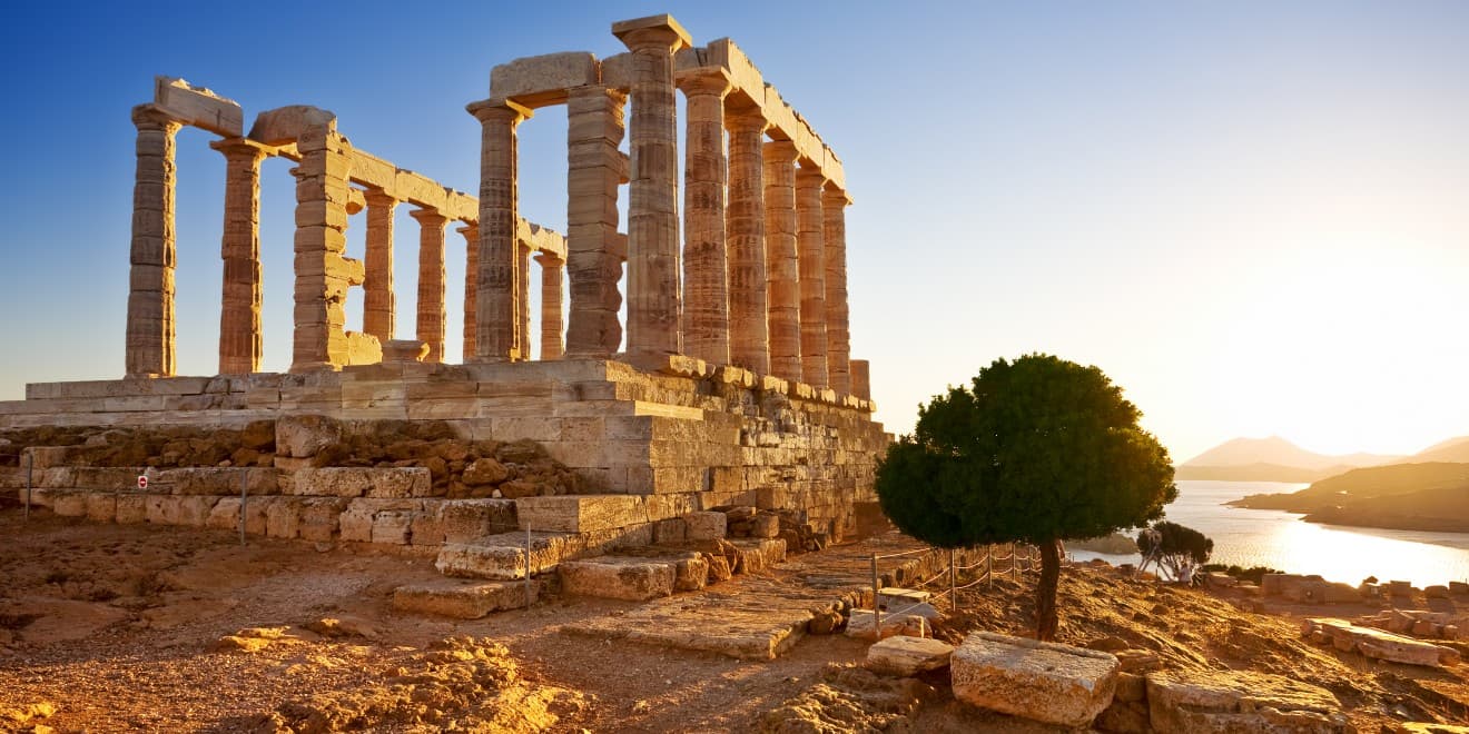 Poseidon-Tempel am Kap Sounion, Griechenland